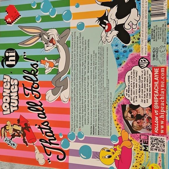 Looney tunes bath bomb, set Nwt - Picture 2 of 3